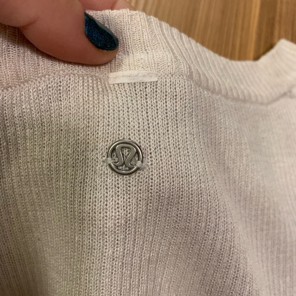 Lululemon chai time pull over reversible sweater cashlux Cashmere 6 EUC - Picture 9 of 10